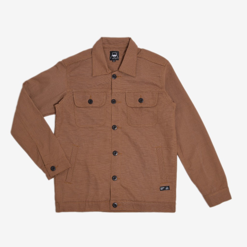 Chester Wood Brown 2 0 Jacket Canvas Solid Breyco Jaket Chester Jaket Pria Jaket Jeans Pria Jacket