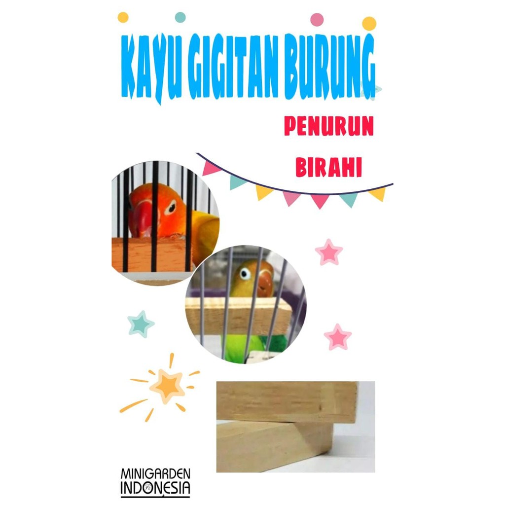 KAYU GIGITAN PENURUN BIRAHI BURUNG kayu wangi krikitan cakotan mainan burung lovebird paruh bengkok