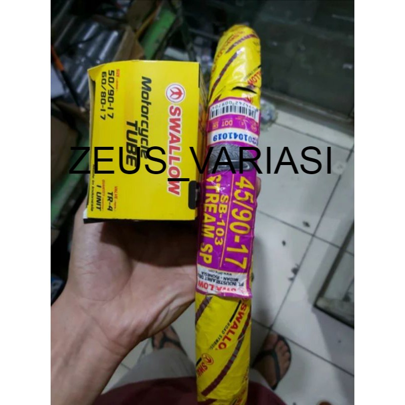 ban swallow 45 90 17 plus ban dalam sepaket swallow