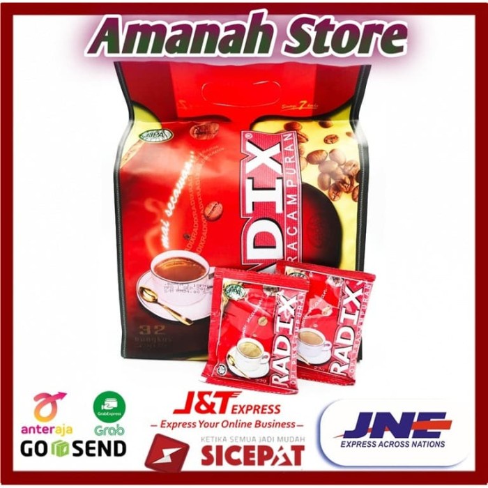 

vf0100f Radix Kopi Pracampuran Premix Coffee Mai Secawan 32 Sachets Hpa Ds20X11