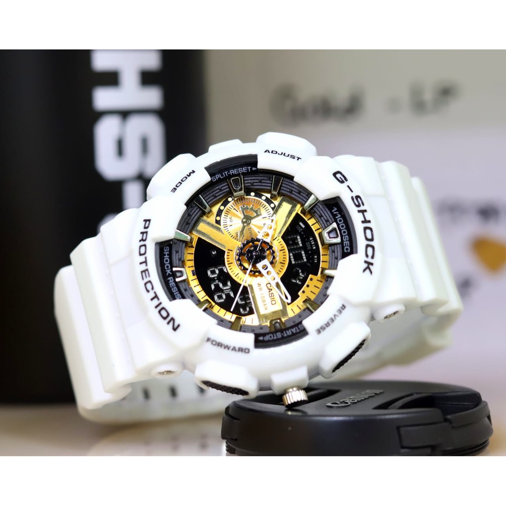 JAM TANGAN PRIA GSHOCK CASIO GA 110 BISA DI BAWA BERENANG GS HITAM MERAH HITAM GOLD HITAM BIRU