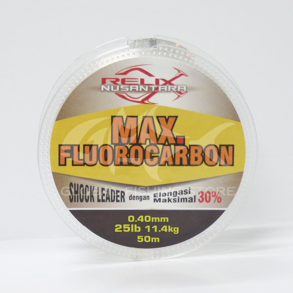 Senar PE Relix Nusantara Max Fluorocarbon 50m - 0.40mm