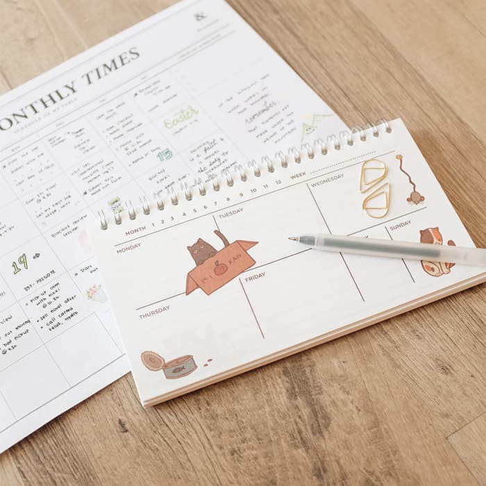 

Jual Love Your Pet Spiral Weekly Planner / Buku Catatan / Buku Planner Murah