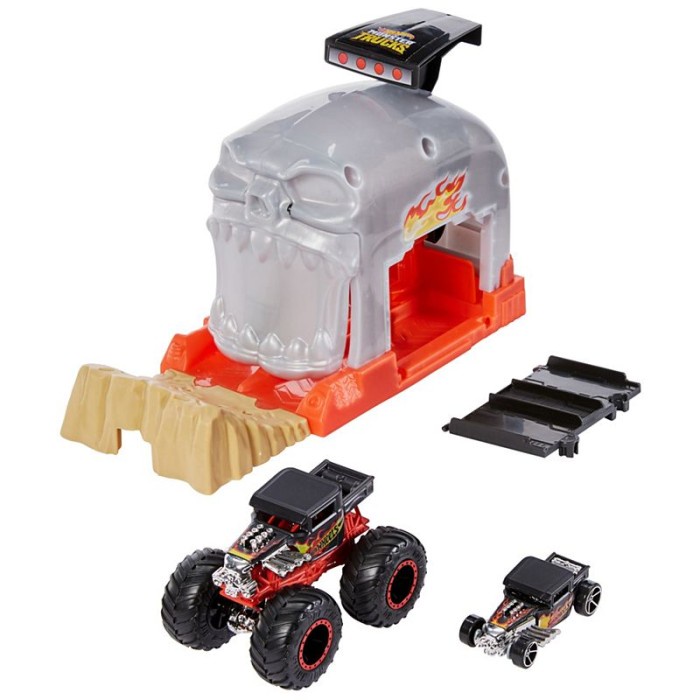 Hot Wheels / HotWheels Track Monster Truck Launcher Team Bone Shaker