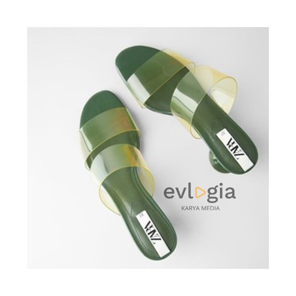 SALE SANDAL WANITA ZARA ZS168 VYNIL SLIDE ORI PREMIUM IMPORT