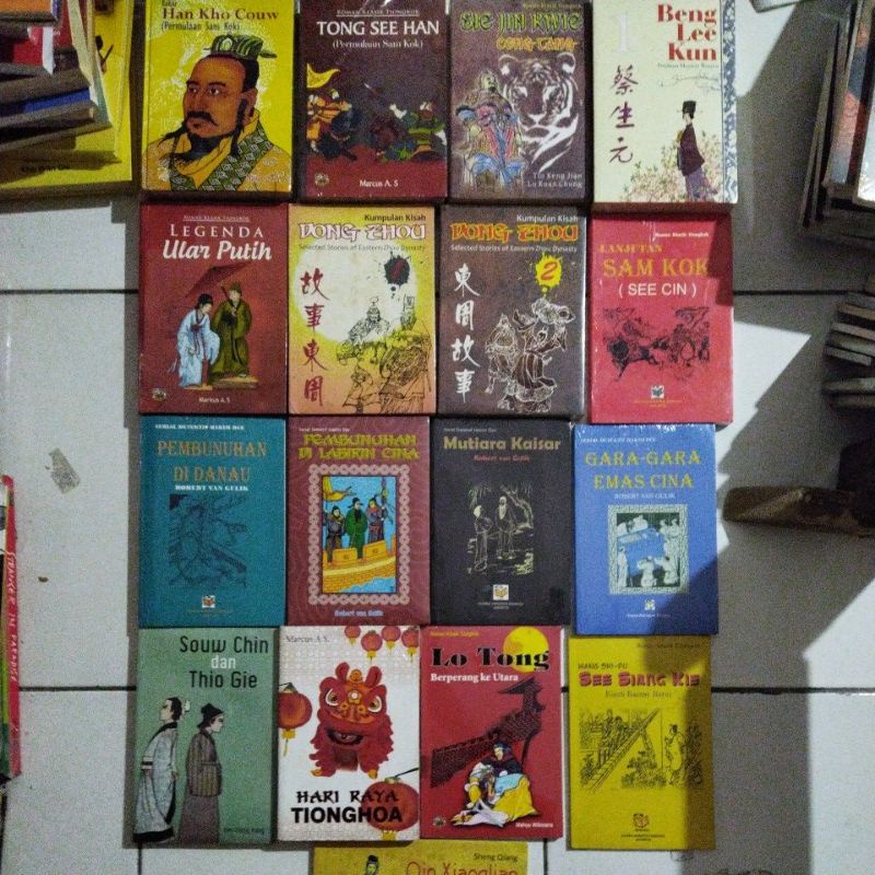 Buku cerita roman klasik tiongkok. sam kok, ceng tang, legenda ular putih, see cin, detektif hakim d