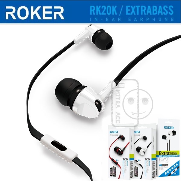 Headset Handsfree Roker Extra Bass Ear Phone support with Microphone