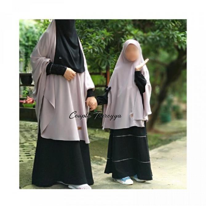 Pakaian wanita muslim dress GAMIS SYARI SET COUPLE IBU DAN ANAK TSUROY