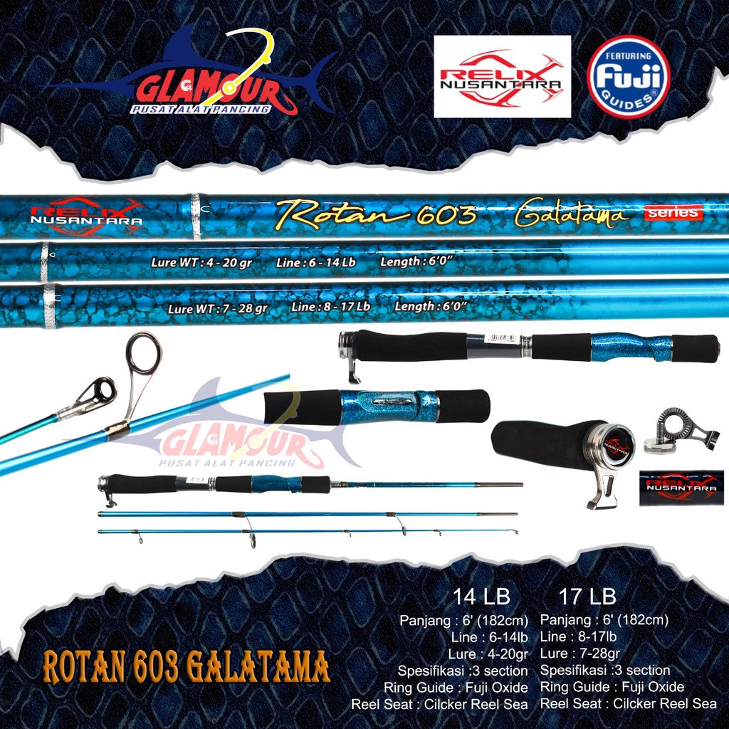 STICK PANCING RELIX NUSANTARA ROTAN 603 GALATAMA / JORAN PANCING RELIX NUSANTARA ROTAN