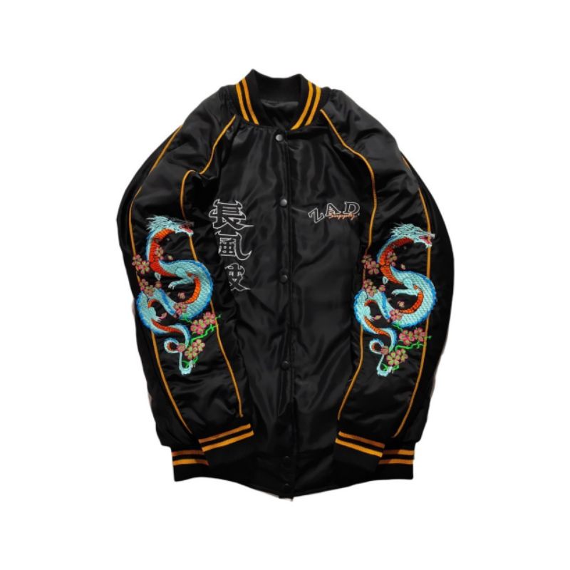 Bomber Sukajan Dragon Prove Zade - Jaket Pria Bomber Sukajan Varsity