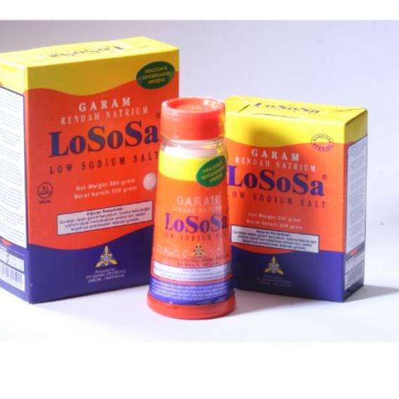 

Berkualitas Garam LoSoSa 500gr. Garam rendah natrium untuk mencegah hipertensi / darah tinggi .,