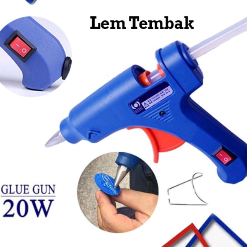 EM Glue gun tembakan lem