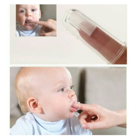 FINGER TOOTH BRUSH TEETHER SIKAT GIGI JARI BAYI