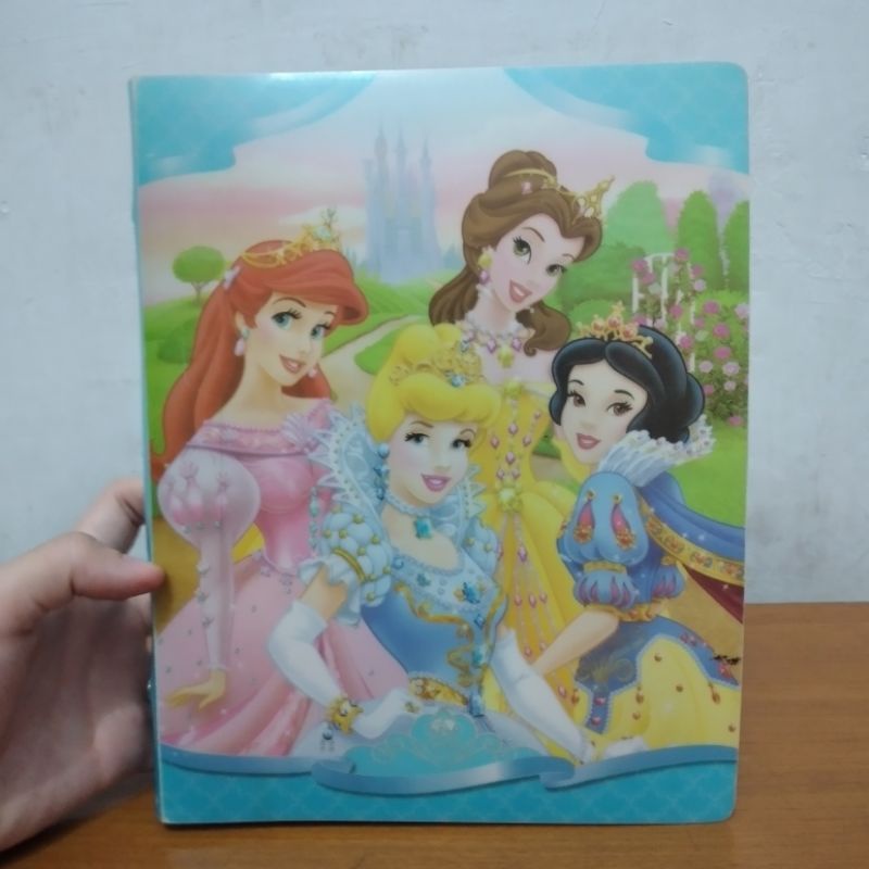 Binder Princess Anak-Anak + BONUS isi kertas binder random 60pcs (BARANG 95% MULUS)