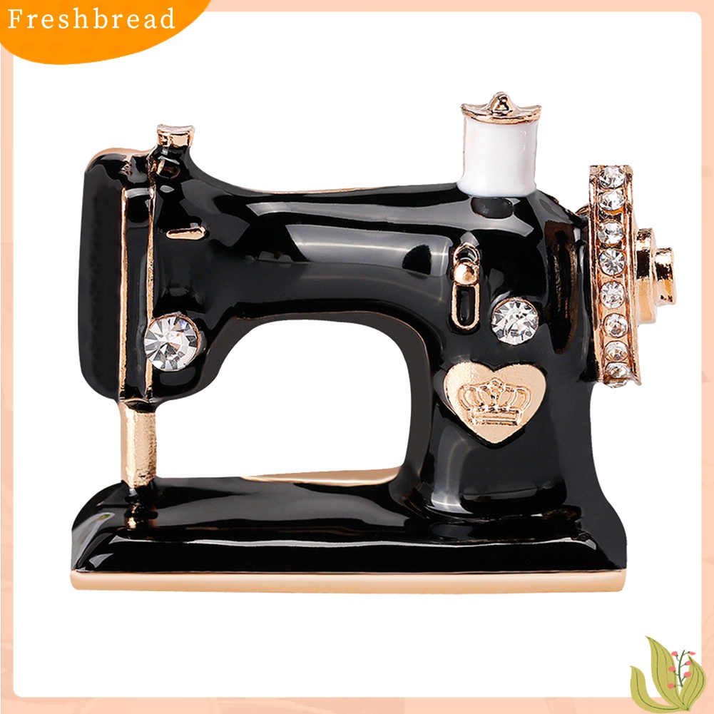 [ TERLARIS]Exquisite Sewing Machine Brooch Pin Denim Jacket Women Collar Badge Jewelry Gift