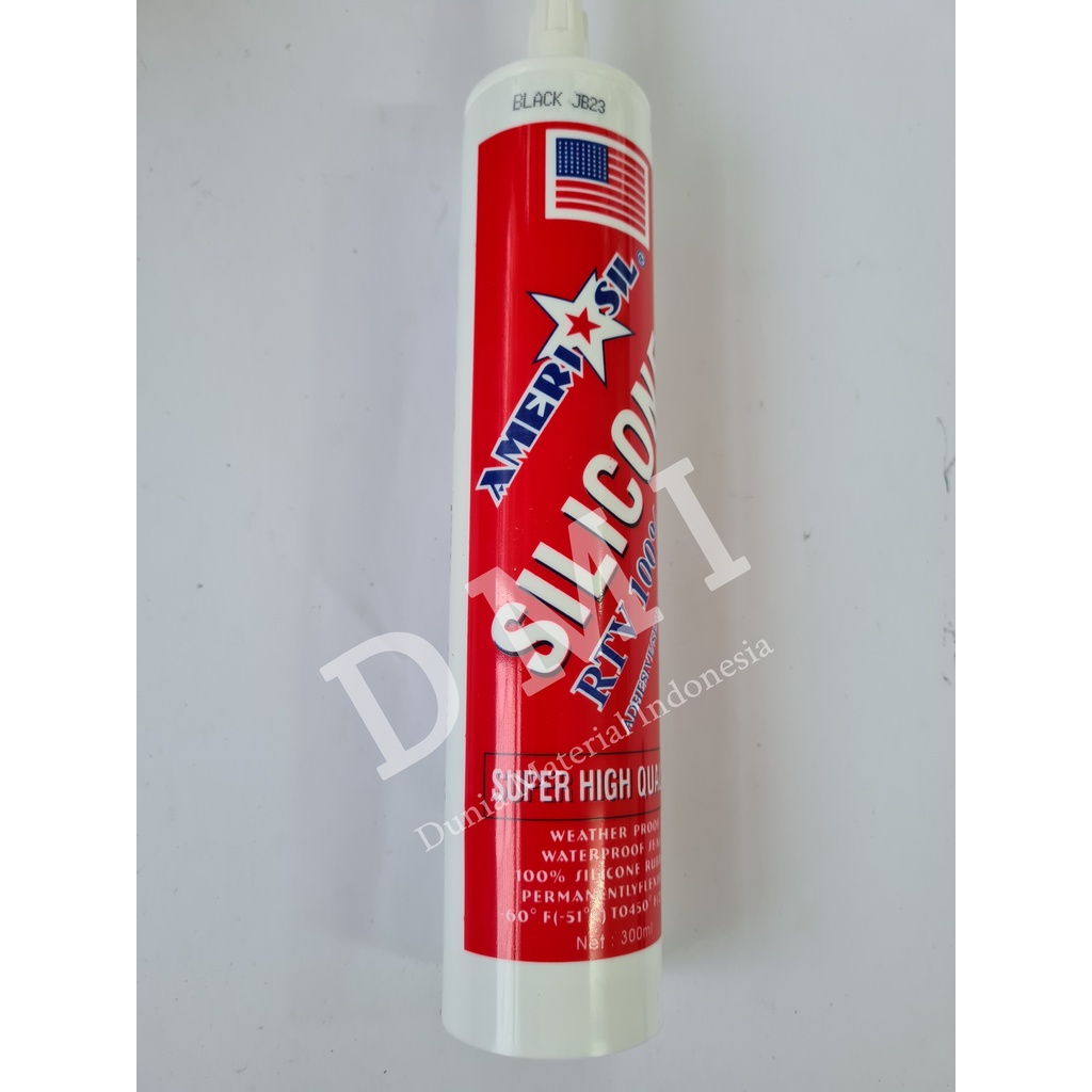Lem Kaca Silicone Hitam | Lem Sealant Botol | Glass Sealant Amerisil