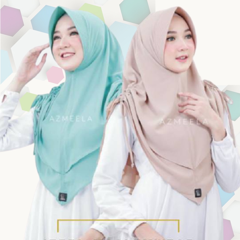 Hijab Instan Terbaru Serut Simple Jilbab Instan 2 Layer Ceruty Nihaya