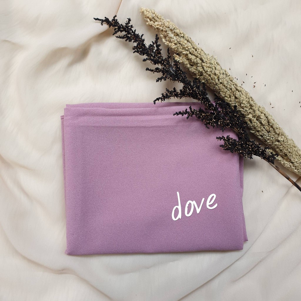 PROMO CUCI GUDANG Pashmina Diamond Stretch Italiano Ukuran 75x175 cm-Dove