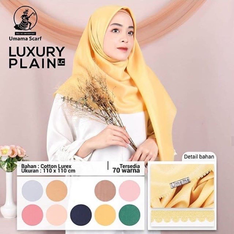 Jilbab Pesta Kondangan Wisuda  LUXURY PLAIN LC by UMAMA