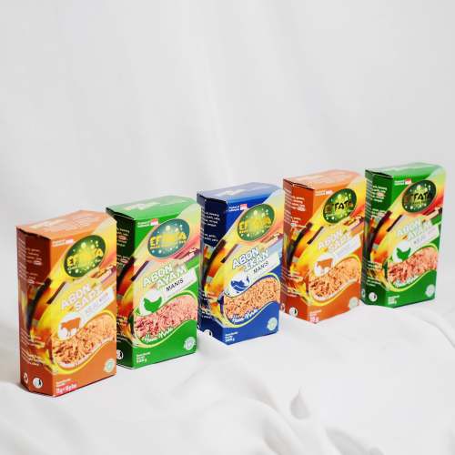 

Abon Effata dengan kemasan ideal 75gr abon yang di buat dengan manual