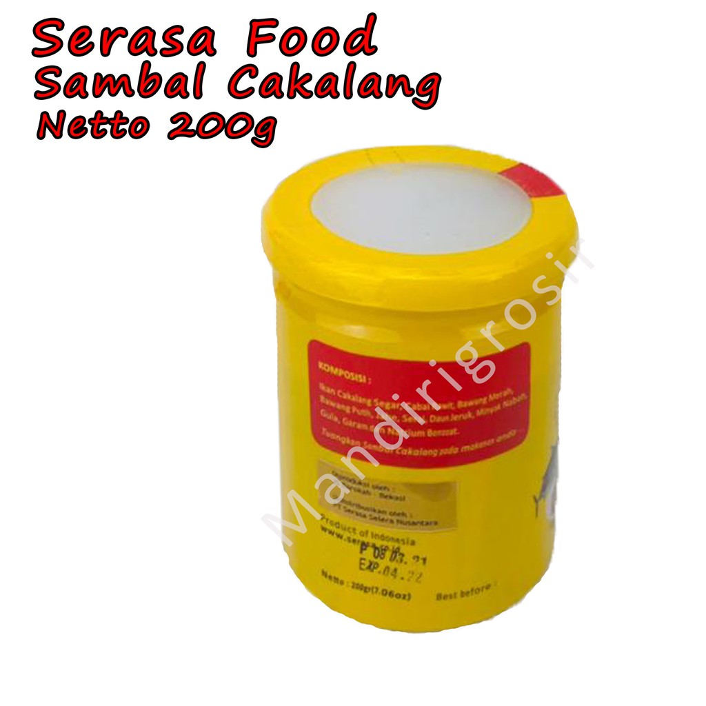 Sambal Cakalang *Serasa Food * Sambal botol * 200g