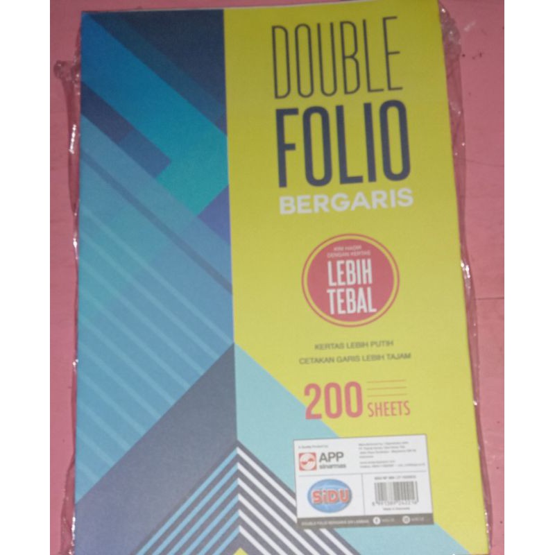 

Kertas Folio Bergaris / Folio Bergaris SIDU/ Double Folio Bergaris