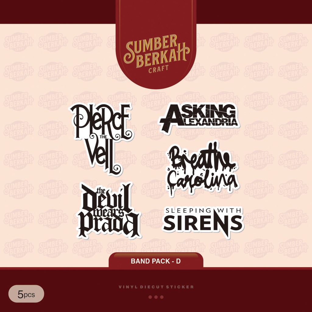 

STICKER STIKER BAND MIX PACK - D