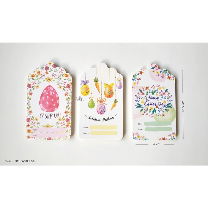 

(HT-EASTER01) tag ucapan iamcili untuk hari paskah easter - GROSIR - PROMO - Bisa COD - TERLARIS -