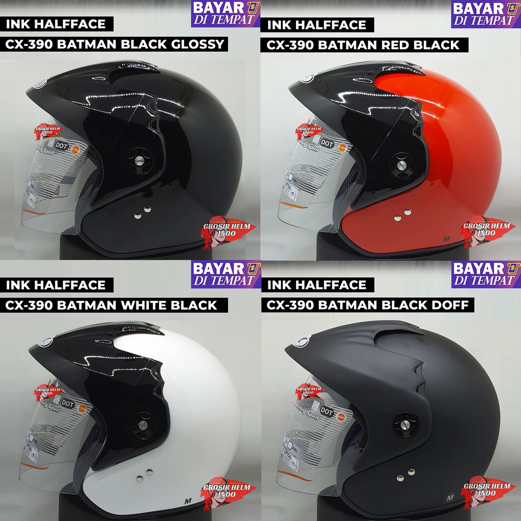 HELM INK CX390 ORIGINAL 100% HELM INK BATMAN INK MALANG - GARANSI JIKA HELM KW UANG KEMBALI 200%