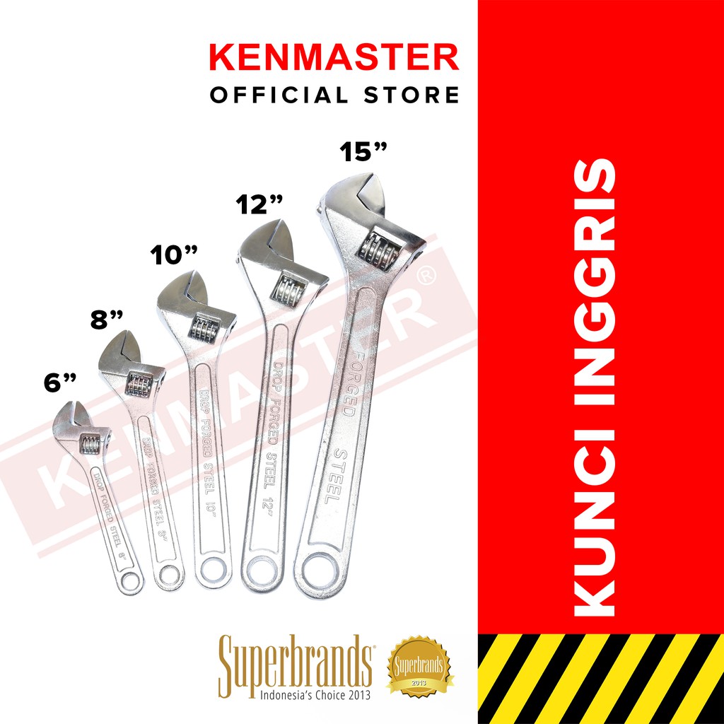 Kenmaster Kunci Inggris 12" | Shopee Indonesia