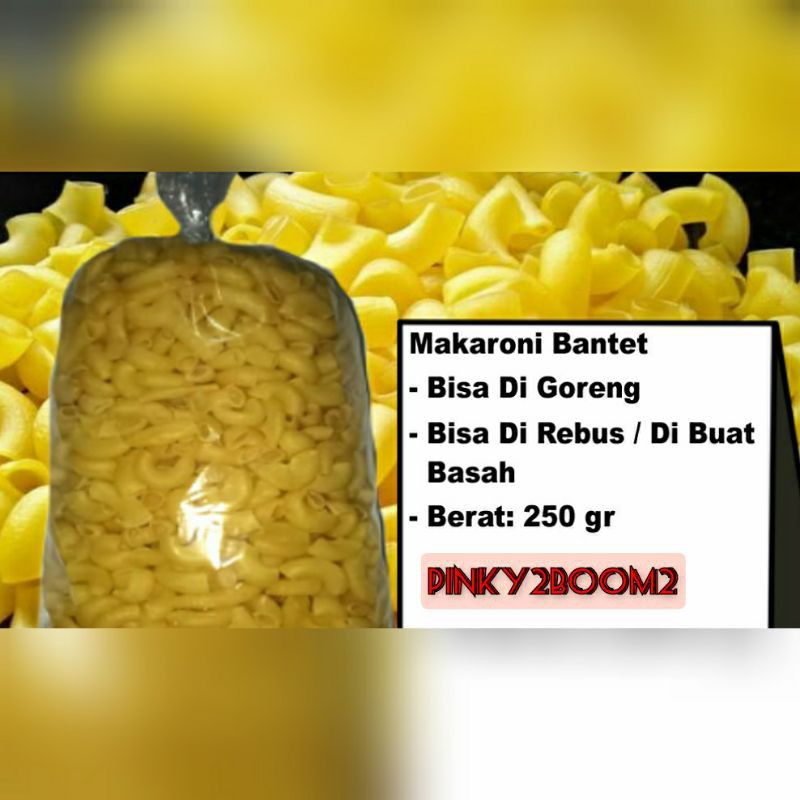 250g Makaroni Mentah Goreng dan Rebus 250 g Kerupuk Krupuk Skutel