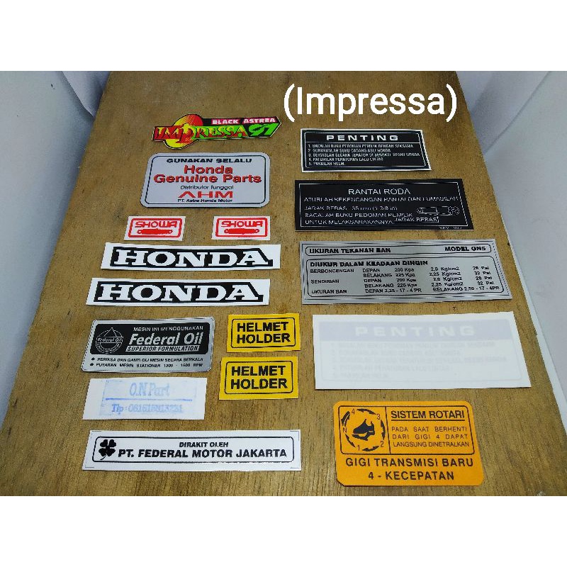 

Stiker Detail Pelengkap Impressa