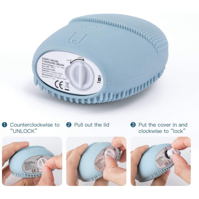 J&amp;J Mini Facial Cleaner Electric Brush Pembersih Muka Wajah