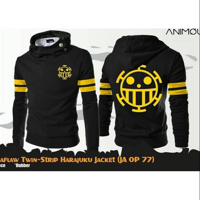 sweater anime harajuku one piece trafalgar law strip