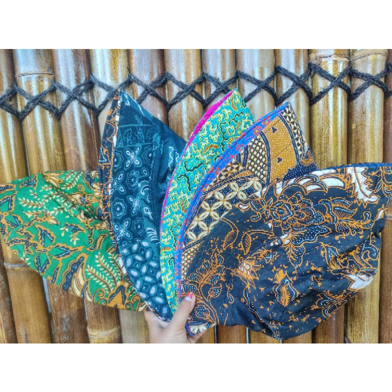 TOPI BATIK BOLAK BALIK OLEH-OLEH KHAS JOGJA BUCKET HAT DEWASA SOUVENIR