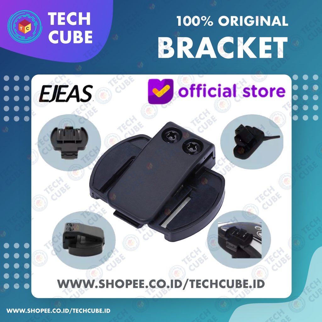 Headset Earpiece Mic Bracket Metal Clip Clamp Kit Penjepit Intercom Helm EJEAS V6 PRO dan V4 PRO