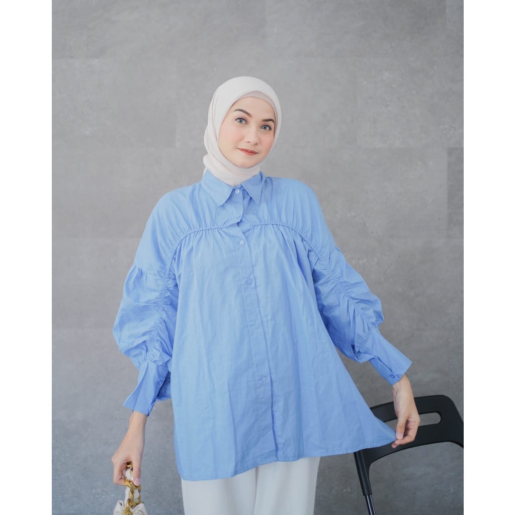 Elara Shirt Atasan Kemeja Wanita Oversized