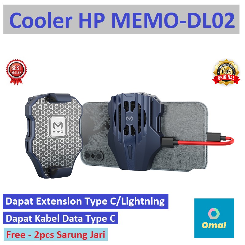 Memo DL-02 Fun Cooler Fan Cooling Radiator HP Pendingin DL02 Peltier