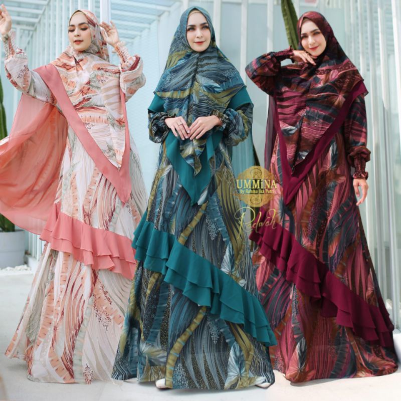 dress muslim/gamis syari/gamis terbaru Radwah by Ummina