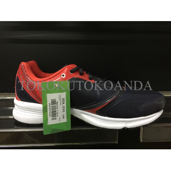 Sepatu running jogging legas league original Neptune 2 LA M red navy