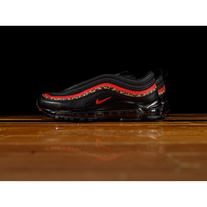 black nikes with leopard print