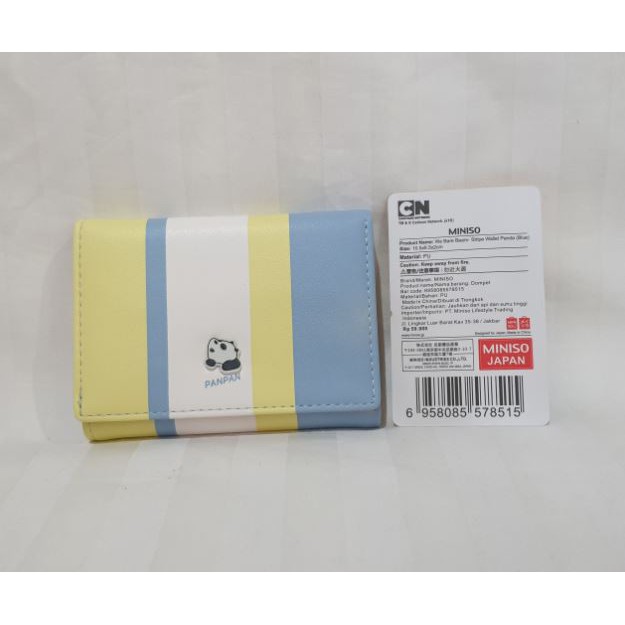 MINISO Dompet Wanita Lipat We Bare Bears Blue
