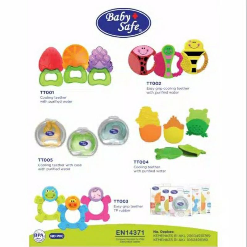 BABY SAFE Teether Mainan Gigitan Bayi TT001 TT002 TT003 TT004 TT005