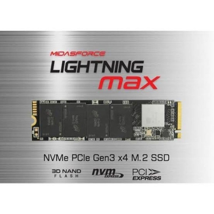 SSD MIDASFORCE M2 NVME 128GB MIDAS PCIe Gen3 x4 NAMPOL GAN