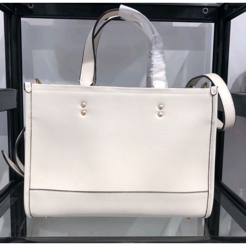 Coach Field Tote 30 In Signature Jacquard(C2004) White