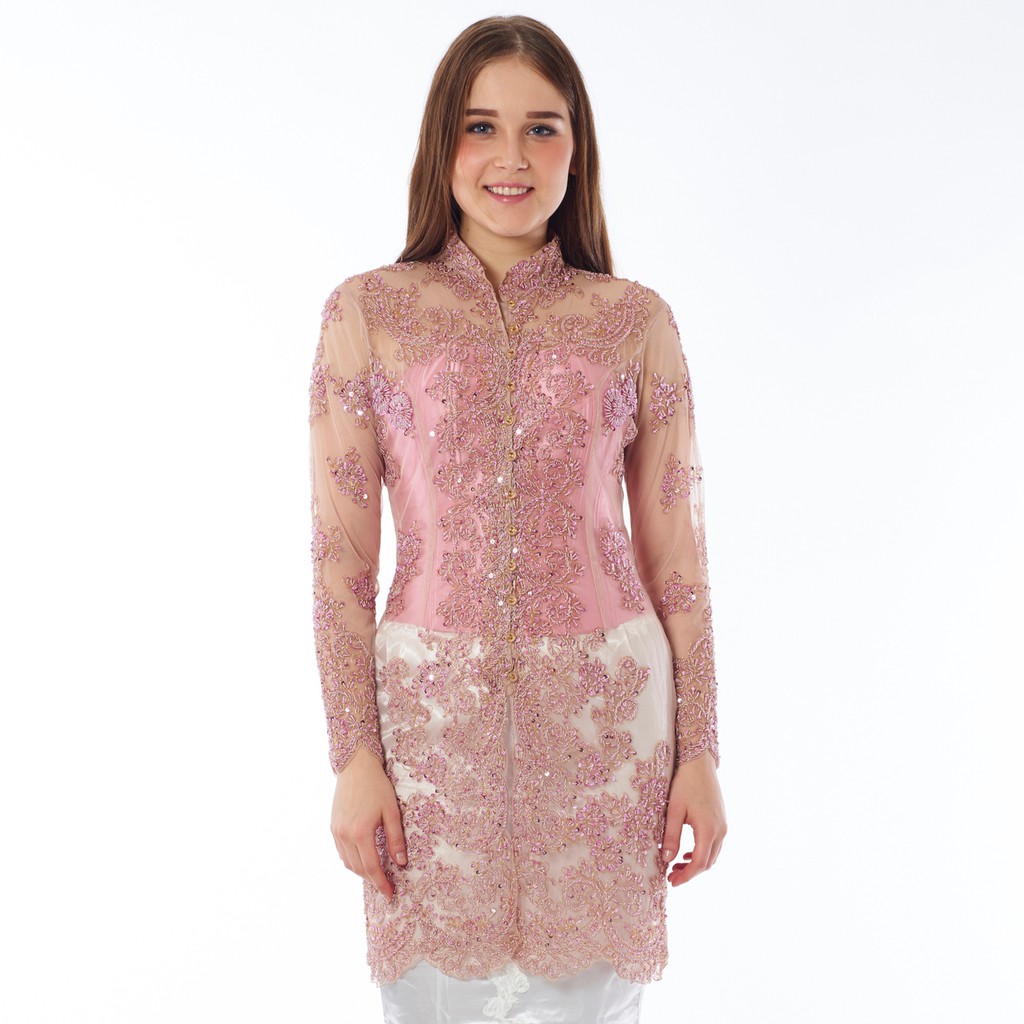 KD Fashion Kebaya Payet Modern Semi Francis Kerah Shanghai 