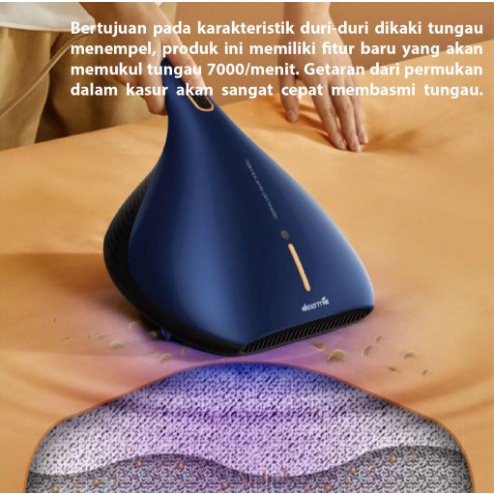 Deerma CM818 Electric Anti-Dust Mites Vacuum Cleaner Penyedot Debu Bed Sedot Tungau anti debu Kasur Sofa Bantal Selimut UV 50°C