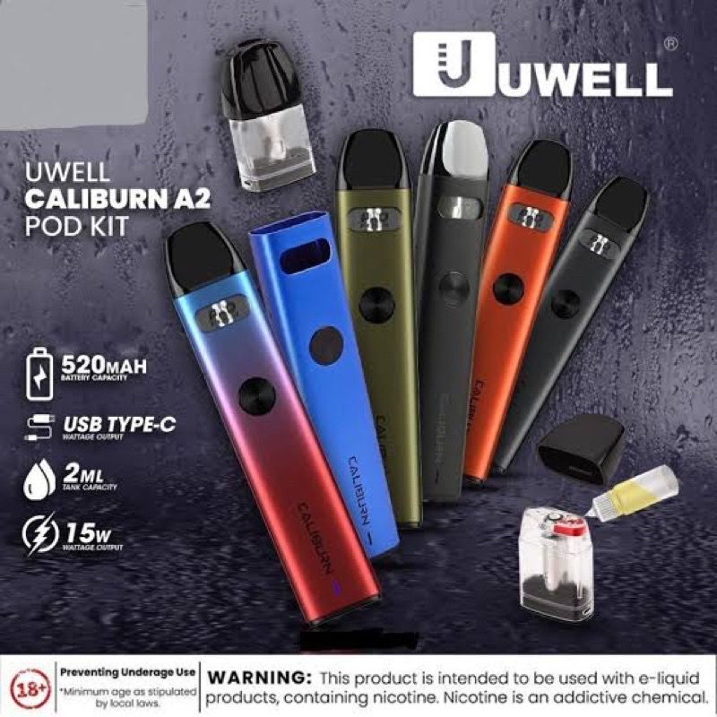 UWELL Caliburn A2 Pod Kit 15w 520mAh