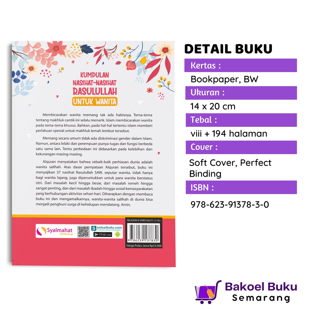 Buku Islami Motivasi Islam Kumpulan Nasihat - Nasihat Rasulullah Untuk Wanita Muslimah-2