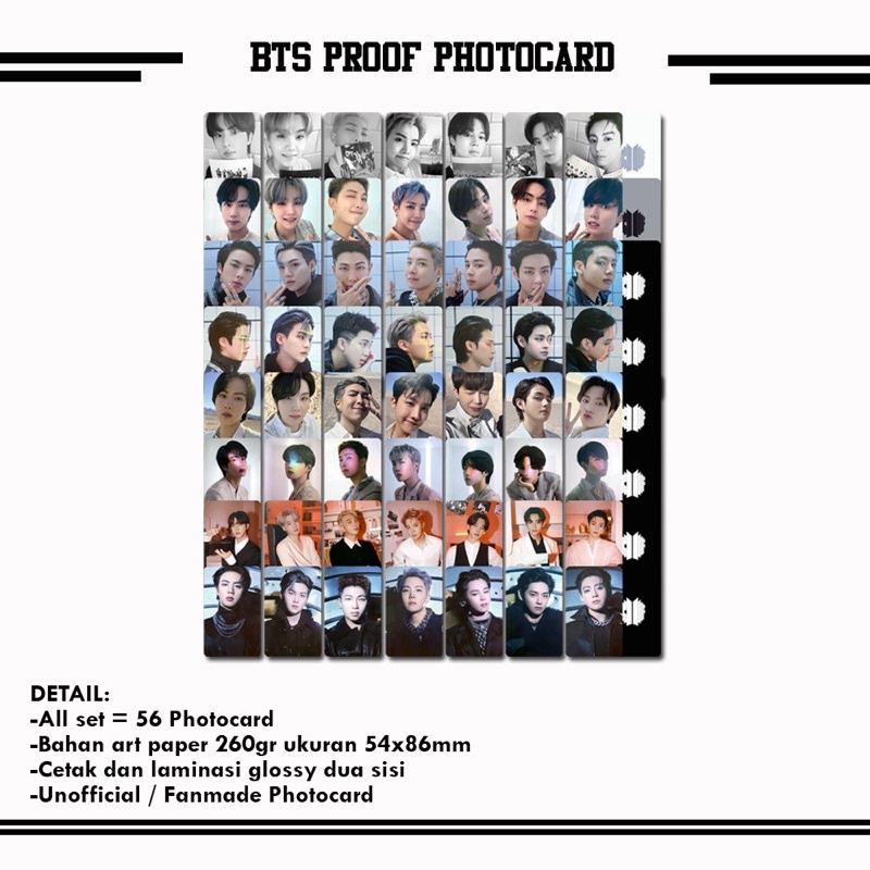 BTS PROOF PHOTOCARD